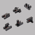 Fork type photoelectric sensor switch industrial optical sensor, split type groove sensor
