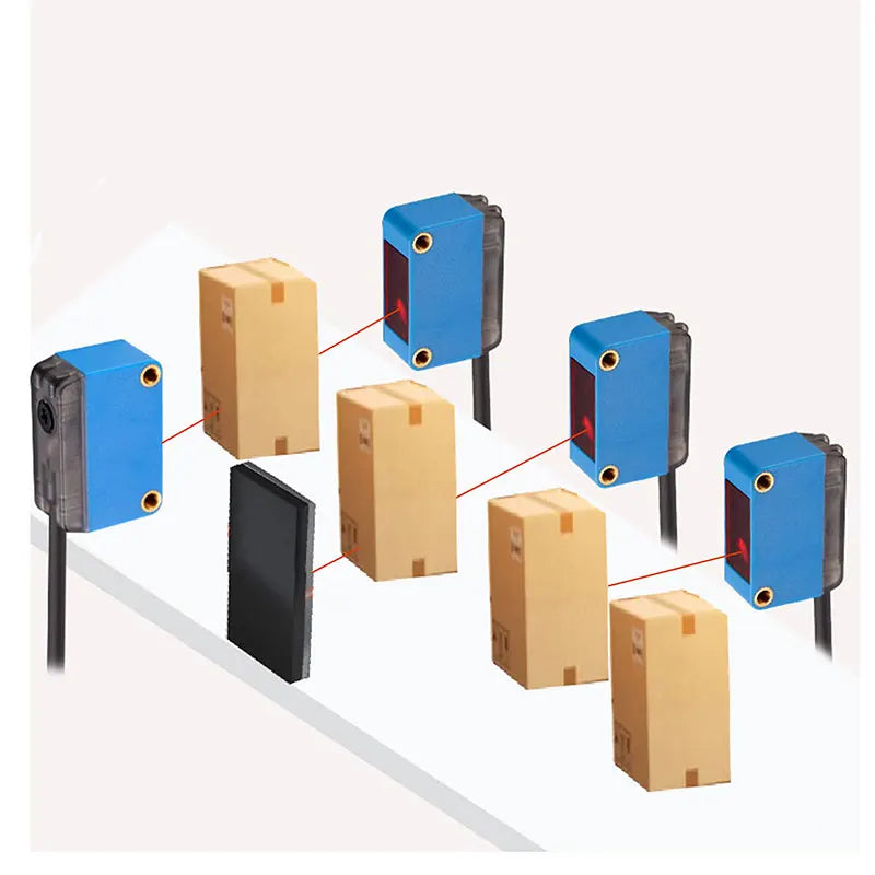 Square Reflective Beam Transparent Mirror Reflective Photoelectric Sensor Photoelectric Switch