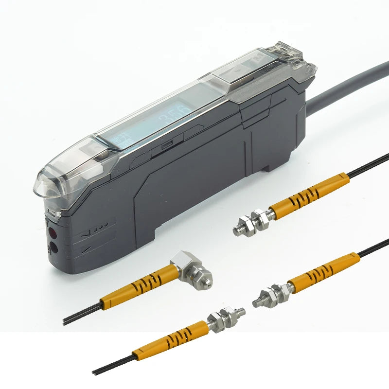 OEM Language Switch Bidirectional Diffuse Reflection Fiber Sensor Matrix Fiber
