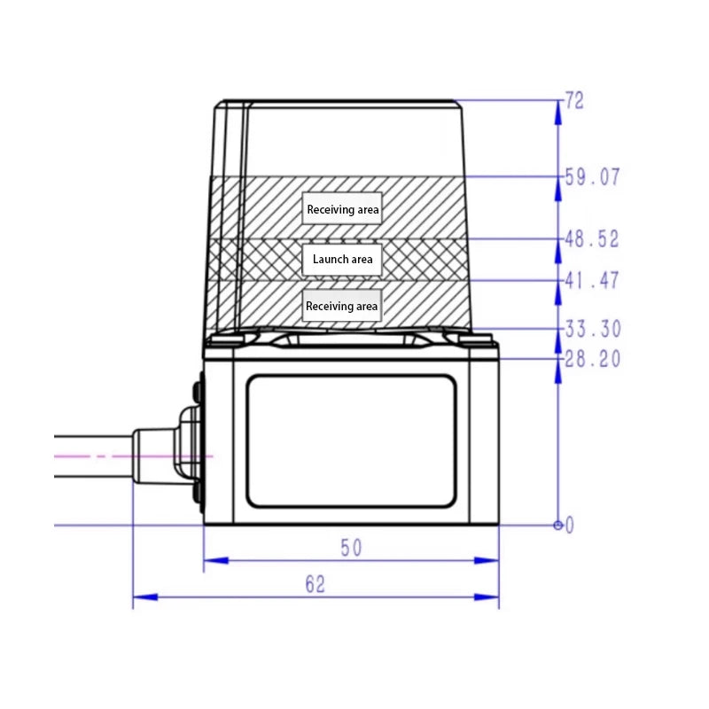 Tof 270 ° LiDAR Safety Obstacle Avoidance Laser Scanner NPN PNP