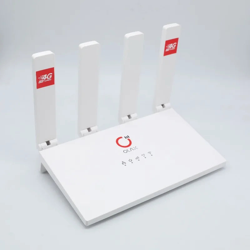 OLAX MC50 Pro 4G CPE Router Sim Card Slot Portable Universal 4 WAN Port Wireless Modem 2.4G Wi-Fi Firewall Home Use Outdoor