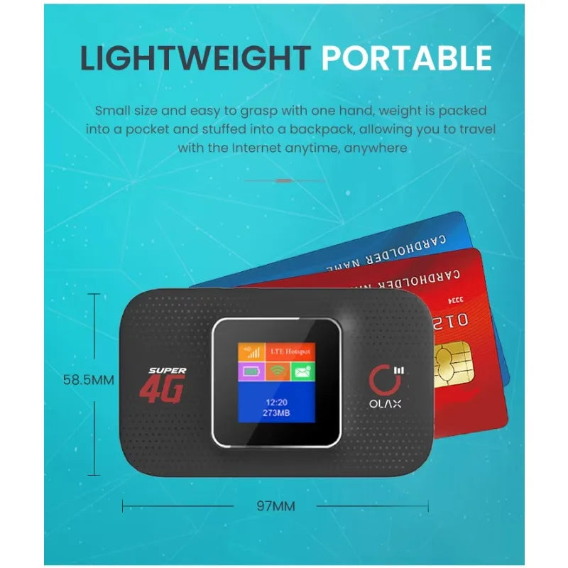 OLAX MF982 4g Pocket Mobile Wifi Routers With 3000mah Router Wifi 4g Lte Modem Hotspotr Outdoor Routers With Sim Card