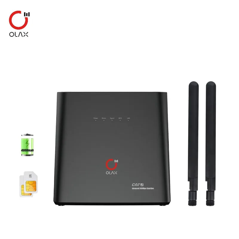 Olax Ax9 Pro Lte Unlocked B1/3/7/8/28ab/38/39/40 Wifi 4g Router External Antenna With Sim Card 4g Wifi Router