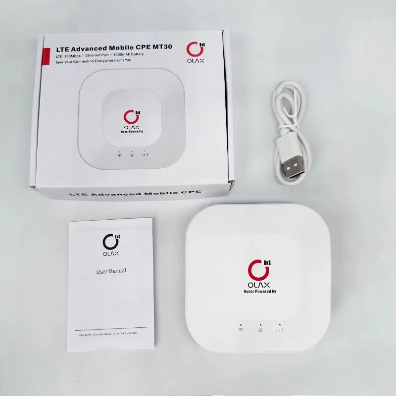 OLAX MT30 Unlocked 4000mah  Battery 150mbps  Router Ethernet Port Hotspot 4g Portable Pocket Router Modem Wi-fi 6