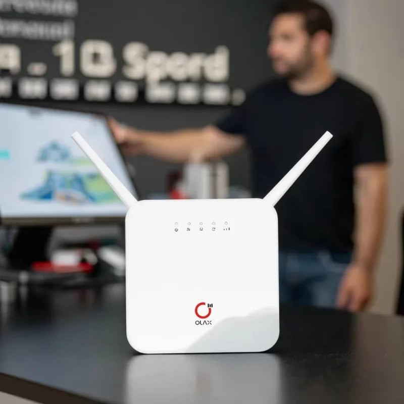 OLAX AX6 Pro Europe Portable 4G Wifi Router 4000mah Battery LAN Port Modem CPE 2.4G SIM Card Slot