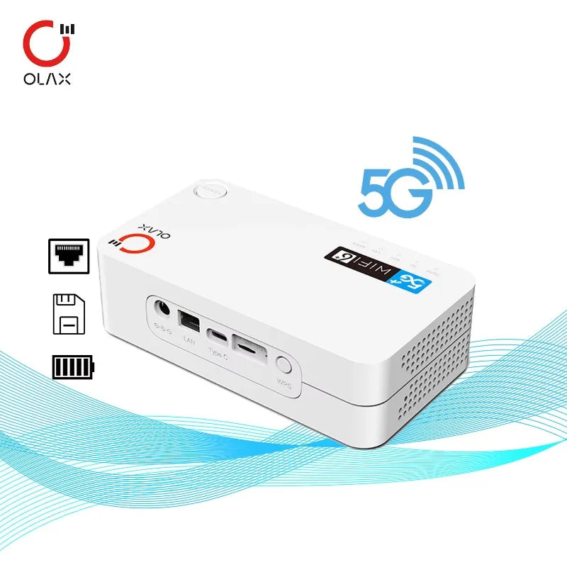 OLAX G5010 Bypass 5G Modem CPE Rauter Mobile WiFi6 Wireless Hotspot Pocket Wifi 5g Routers With Sim Card Slot