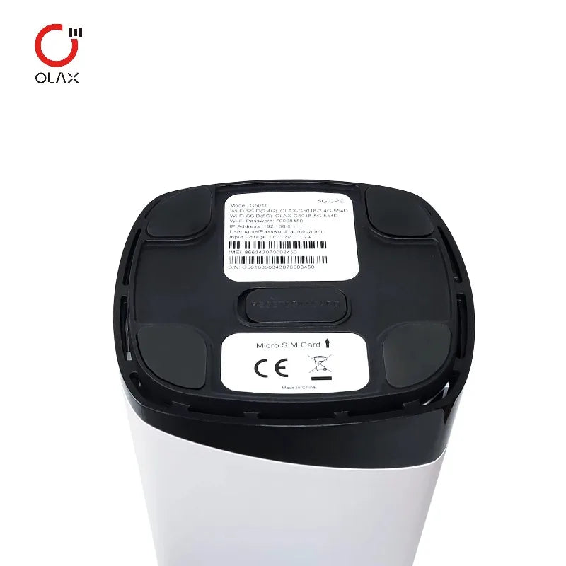 OLAX G5018 WIFI-6 Dual Frequency 5g Cpe 1800mbps Wireless Router Mobile Hotspot 5g Sim Router 5g Router Wifi