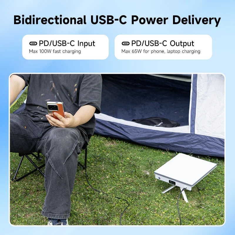 PeakDo LinkPower Power Bank Compatible with Starlink Mini 27500mAh 99Wh Portable Charger with USB-C Bidirectional Power Delivery